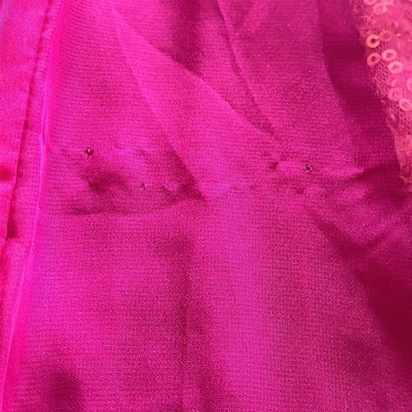 La Femme Magenta Paradise Embellished Layered-Skirt Sweetheart Gown - Picture 15 of 16